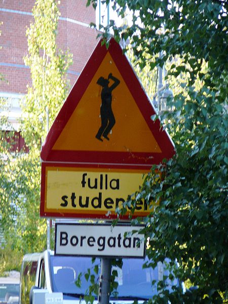 Trafikmärke skapat av teknologer i Luleå Foto: Wikimedia
