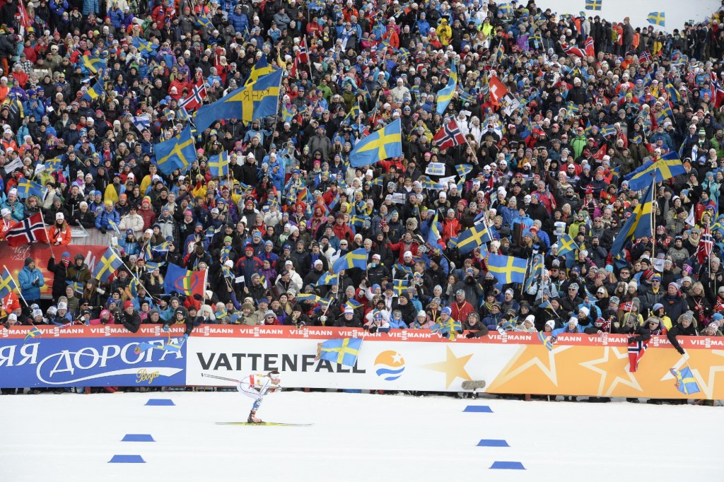  281 600 besökare såg VM-tävlingarna på Lugnet i Falun. Foto: VMFalun2015.