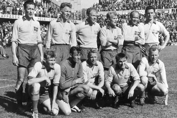 Svenska VM-laget 1958. Foto: Scanpix - svt.se