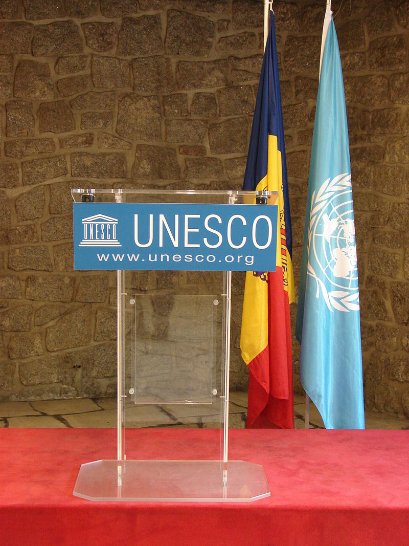 Unesco-skylt. Foto: Copyleft 