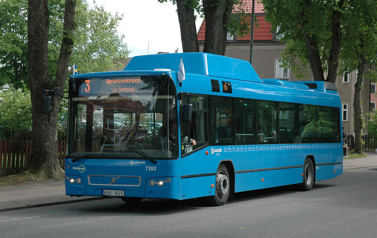 Blå buss. Foto: Gunnar Creutz 
