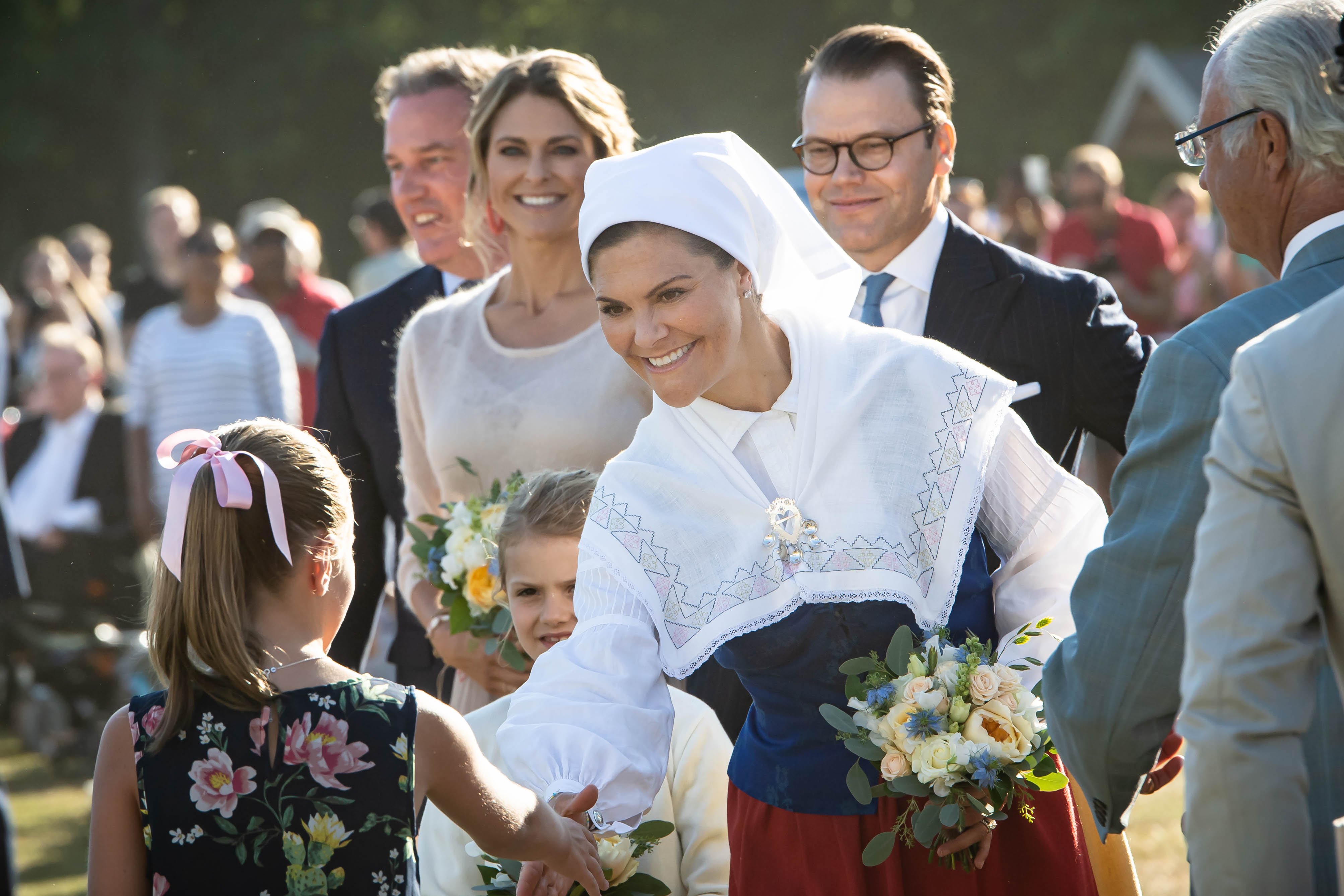 Kronprinsessan Victoria med familj. Foto: Olav Holten / pp-press