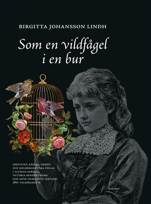 Bokomslag med kvinna och fågelbur. Foto:  Göteborgs universitet 