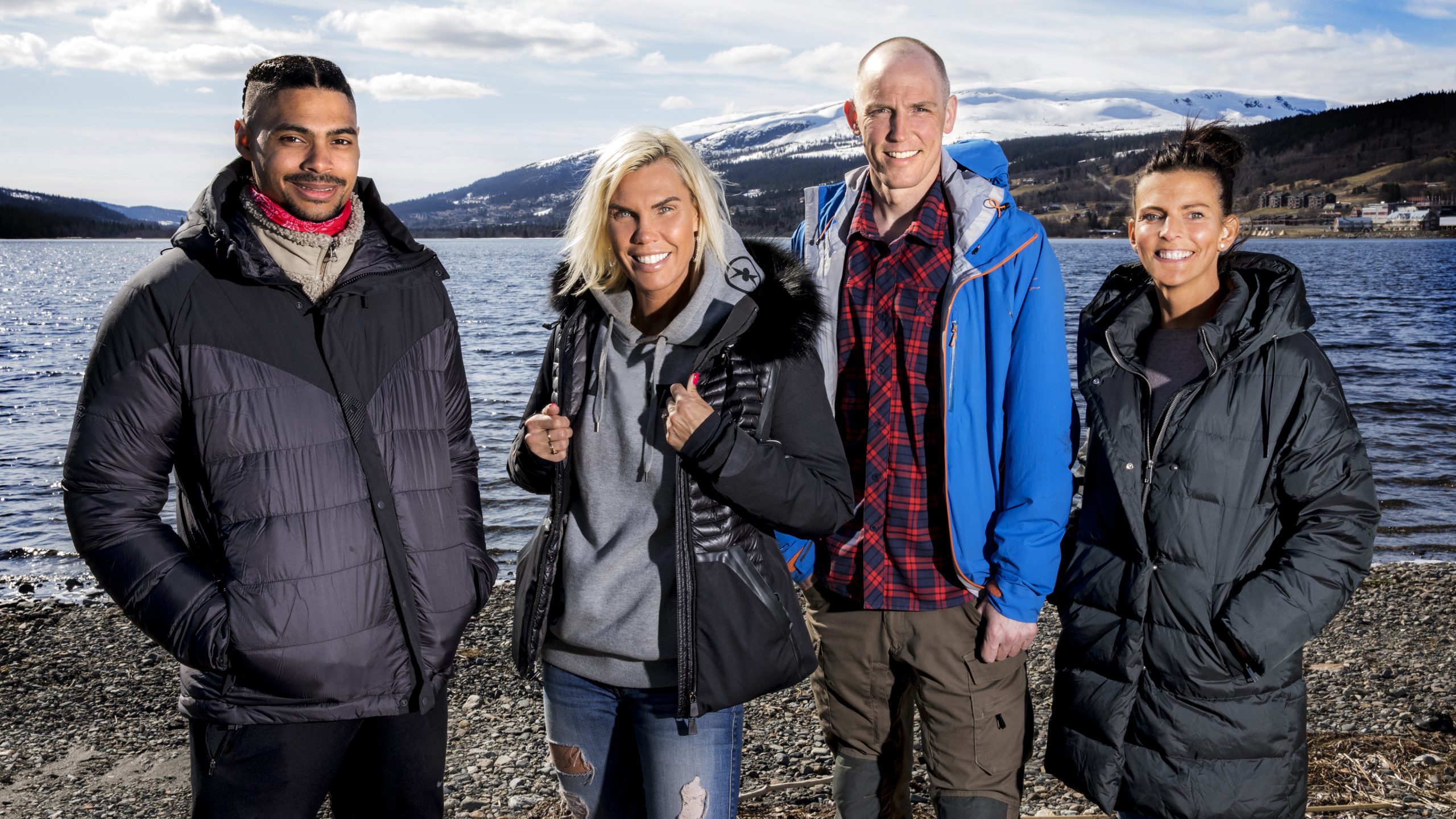  Michel Tornéus, Mikaela Laurén, Björn Ferry och Anna Lindberg. Foto: Janne Danielsson/SVT 