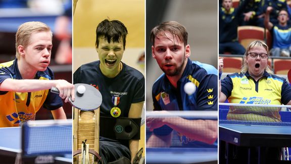 De fyra utvalda. Foto: Sveriges Paralympiska Kommitté