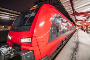 MTRX använder sig av tågtypen X74 från Stadler Rail